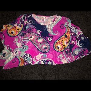 patterned ny collection top